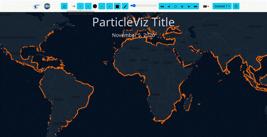 Simplest Global Marine Debris example
